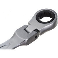 Комбинированный ключ HOEGERT TECHNIK шарнирный с трещоткой 14 мм, 72T, сталь CrV HT1R054