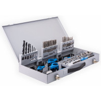 Набор ручных метчиков и плашек GSR M3-M12 DIN 352/223 HSSG 45 предметов 00708080