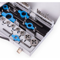 Набор ручных метчиков и плашек GSR M3-M12 DIN 352/223 HSSG 45 предметов 00708080
