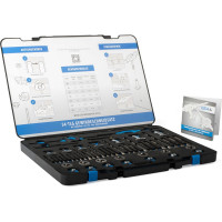 Набор ручных метчиков и плашек GSR DIN 352/ 25x9 M3-M12 54 предмета + свёрла под резьбу HSSG 08333800