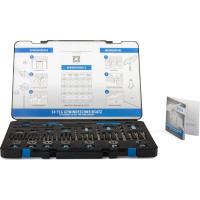 Набор ручных метчиков и плашек GSR DIN 352/ 25x9 M3-M12 54 предмета + свёрла под резьбу HSSG 08333800