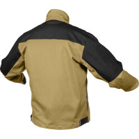 Рабочая куртка HOEGERT TECHNIK EDGAR, бежевая, размер XL HT5K282-1-XL