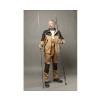 Рабочая куртка HOEGERT TECHNIK EDGAR, бежевая, размер XL HT5K282-1-XL