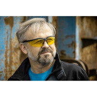 Защитные очки HOEGERT TECHNIK MAINZ желтые, универсальный размер HT5K006