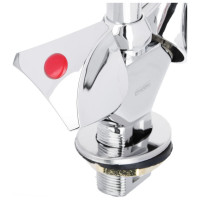 Смеситель для кухни СоюзКран поворотный излив 20 см, керамический кран-буксы 1/2, хром, цинк SK01-T207 567-065