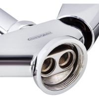 Смеситель для кухни СоюзКран поворотный излив 20 см, керамический кран-буксы 1/2, хром, цинк SK01-T207 567-065