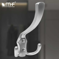 Крючок MF H5518E, AL, 3-х рожковый, матовый хром 973721v