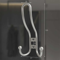 Крючок MF R16, 3-х рожковый, никель матовый 10809v
