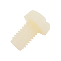 Винт с цилиндрической головкой со шлицем DINFIX DIN 84, полиамид (пластик), М6x10, 25 шт. 00-00001262