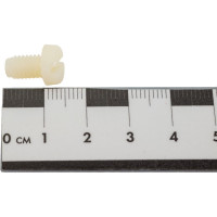 Винт с цилиндрической головкой со шлицем DINFIX DIN 84, полиамид (пластик), М6x10, 25 шт. 00-00001262