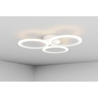 Светодиодная диммируемая люстра с ДУ RITTER Rieti 52Вт, 2700К/4200К/6400К, 3400Лм, 385x80мм 52360 4