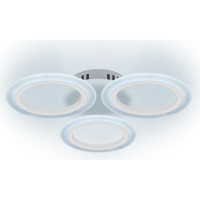 Светодиодная диммируемая люстра с ДУ RITTER Rieti 52Вт, 2700К/4200К/6400К, 3400Лм, 385x80мм 52360 4