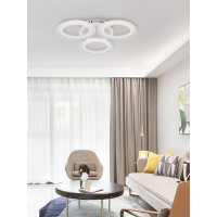 Светодиодная диммируемая люстра с ДУ RITTER Rieti 52Вт, 2700К/4200К/6400К, 3400Лм, 385x80мм 52360 4