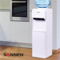 Кулер для воды SONNEN FE-02, напольный, нагрев/охлаждение электронное, 2 крана, белый 454996