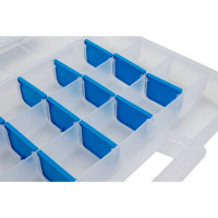 Органайзер HOEGERT TECHNIK 12, с регулируемыми перегородками 29x19,5x3,5 см HT7G022