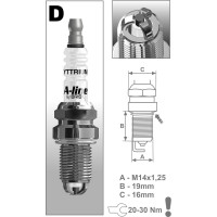 Свеча зажигания DR15TCY A-Line BRISK ALine27