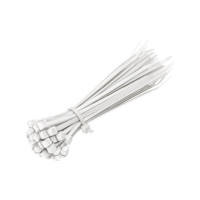 Кабельный хомут duwi нейлон, 100x2,5 мм, белый, 100 шт. 30255 1