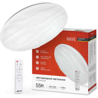Светодиодный светильник IN HOME COMFORT WAVE 55Вт 230В 3000-6500K 4400Лм 400x75мм пульт ДУ 4690612034911