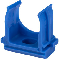 Крепеж-клипса для трубы TDM ELECTRIC ПНД 25 мм, синяя, 10 шт. SQ0405-0133