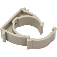 Опора для труб RTP одинарная, с защелкой, D32, серая 19751