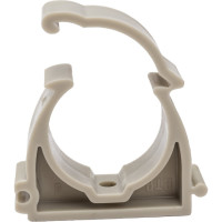 Опора для труб RTP одинарная, с защелкой, D32, серая 19751