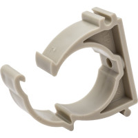 Опора для труб RTP одинарная, с защелкой, D32, серая 19751