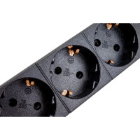 Блок розеток IEK ITK PDU 8 розеток нем. ст, с LED выкл,1U, шнур 2м вилка нем. ст PH12-8D1