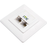 Внутренняя информационная розетка IEK ITK RJ45 кат. 5Е UTP 2 порта CS2-1C5EU-2-1