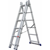 Трехсекционная алюминиевая лестница SMARTY 3х6 SN011-306