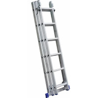 Трехсекционная алюминиевая лестница SMARTY 3х6 SN011-306