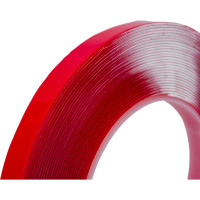 Акриловая двусторонняя клейкая лента Holex 12 мм х 10 м, 1 мм, прозрачная, блистер HAS-93922