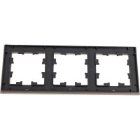 Рамка Systeme Electric AtlasDesign NATURE стекло шампань 3-ая ATN320503