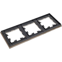 Рамка Systeme Electric AtlasDesign NATURE стекло шампань 3-ая ATN320503