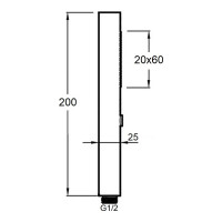 Лейка для душаOrange  Stick LM08CR