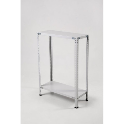 Стеллаж ООО ФУРАМА СТФЛ 1000х1000х500 мм, 2 полки, серый СТФЛ101050-2