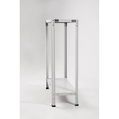 Стеллаж ООО ФУРАМА СТФЛ 1000х1000х300 мм, 2 полки, серый СТФЛ101030-2