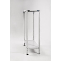 Стеллаж ООО ФУРАМА СТФЛ 1000х700х400 мм, 2 полки, серый СТФЛ107040-2