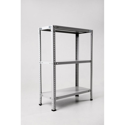 Стеллаж ООО ФУРАМА СТФЛ 1000х1000х400 мм, 3 полки, серый СТФЛ101040-3