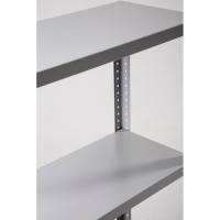 Стеллаж ООО ФУРАМА СТФЛ 1000х700х400 мм, 3 полки, серый СТФЛ107040-3