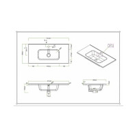 Керамическая раковина BelBagno BB800/390ETL
