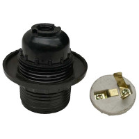 Патрон duwi с кольцом, Е27, черный 24610 7