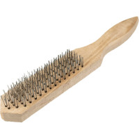 Ручная щетка SAMGRUPP с деревянной ручкой, по металлу, 6 рядов SAMC-094010006