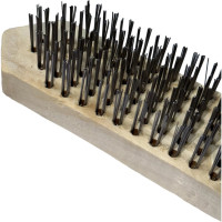 Ручная щетка SAMGRUPP с деревянной ручкой, по металлу, 6 рядов SAMC-094010006