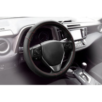 Оплетка KRAFT перфорированная эко-кожа, размер M, 38 см, черная KT 800348