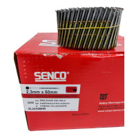 Барабанные гвозди Senco 2.3x60 Ring HDG, ершеные, горячий цинк, 2400 шт. EL24ASBHR