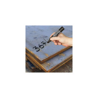 Перманентный маркер BRAUBERG JUMBO, черный, широкая линия письма, скошенный наконечник, 3-10 мм 151224