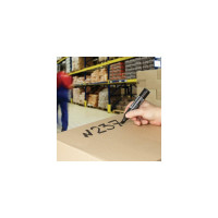 Перманентный маркер BRAUBERG JUMBO, черный, широкая линия письма, скошенный наконечник, 3-10 мм 151224