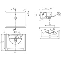 Мебельный умывальник Dreja Дрея Q 55 195476