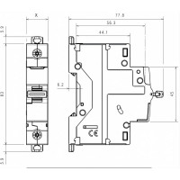 Автоматический выключатель Legrand DX3 6000 - 10 кА - тип C - 3П - 32 А - 3 модуля 407862