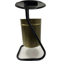 Уличная поворотная урна ПРОФМЕТСТИЛЬ металлическая, бронза, с пепельницей 607